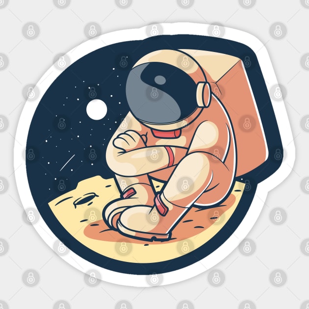 Lonely Astronaut! Sticker by pedrorsfernandes